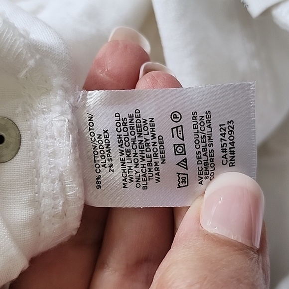 NWT Loft Outlet Skinny Ankle Cury White Jeans Sz 6 - Picture 6 of 6